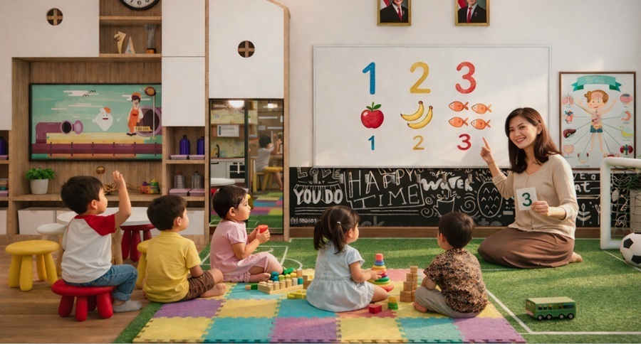 Area Whiteboard dan Bulletinboard di Lantai 1
